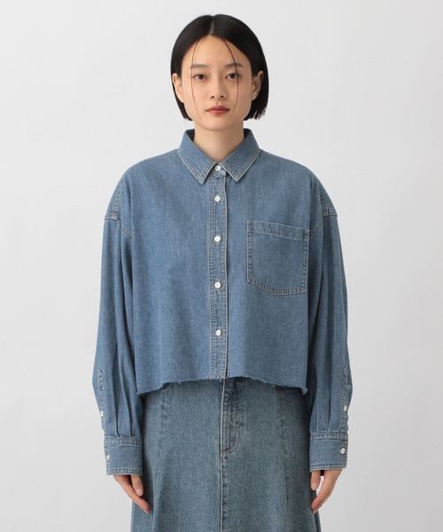 Apbデニムショートシャツ（シャツ/ブラウス）｜apart by lowrys（アパートバイローリーズ）