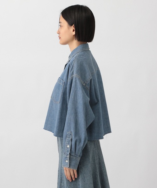 Apbデニムショートシャツ（シャツ/ブラウス）｜apart by lowrys（アパートバイローリーズ）