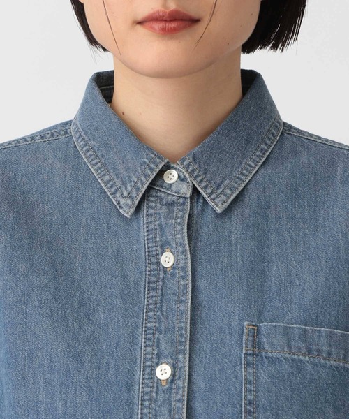 Apbデニムショートシャツ（シャツ/ブラウス）｜apart by lowrys（アパートバイローリーズ）
