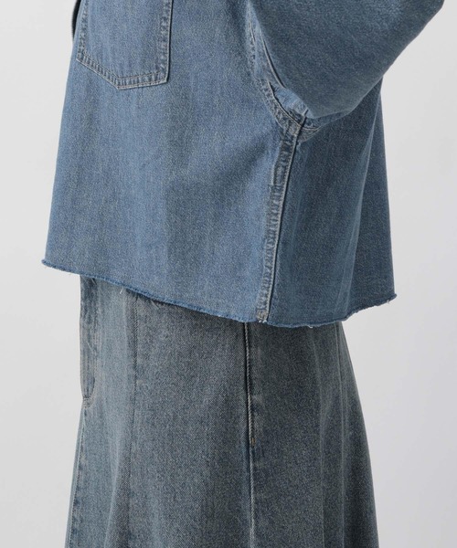 Apbデニムショートシャツ（シャツ/ブラウス）｜apart by lowrys（アパートバイローリーズ）