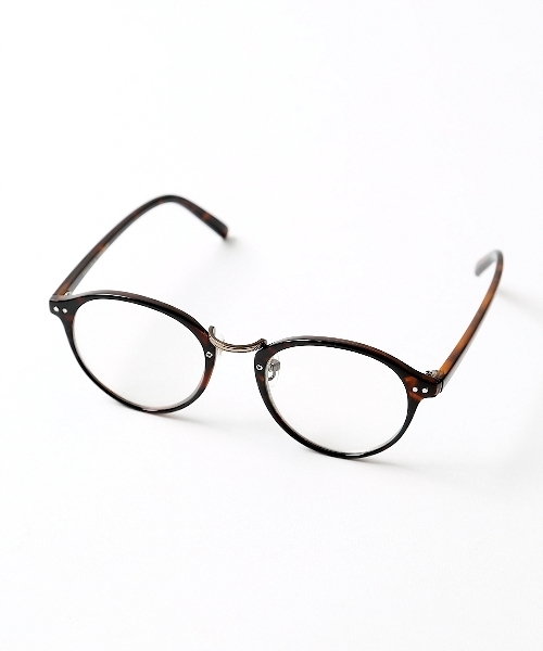 collex（コレックス）の「ダテメガネ（メガネ・レディース・ベージュ/ブラウン・FREE）」の2枚目の写真