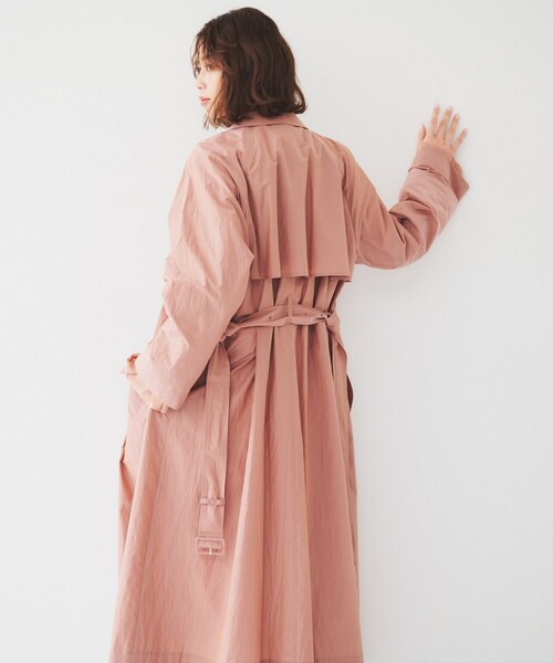 UNTITLED（アンタイトル）の「ライトコットン トレンチコート（トレンチコート・レディース・ライトベージュ/ピンク系・00/02/04/44/48）」の11枚目の写真