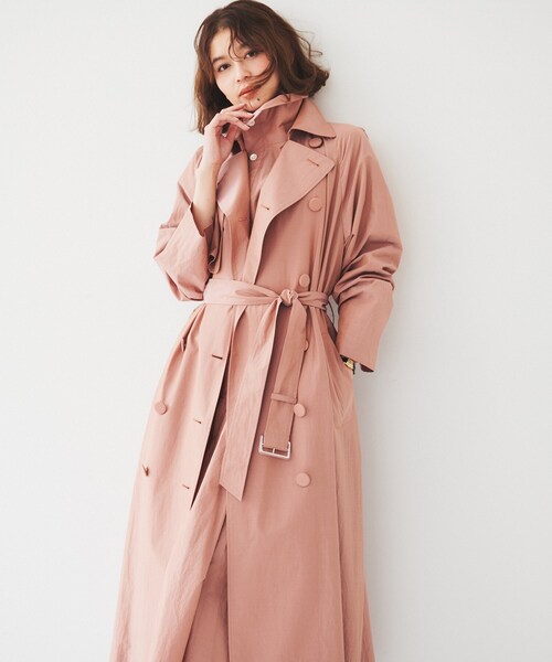 UNTITLED（アンタイトル）の「ライトコットン トレンチコート（トレンチコート・レディース・ライトベージュ/ピンク系・00/02/04/44/48）」の12枚目の写真