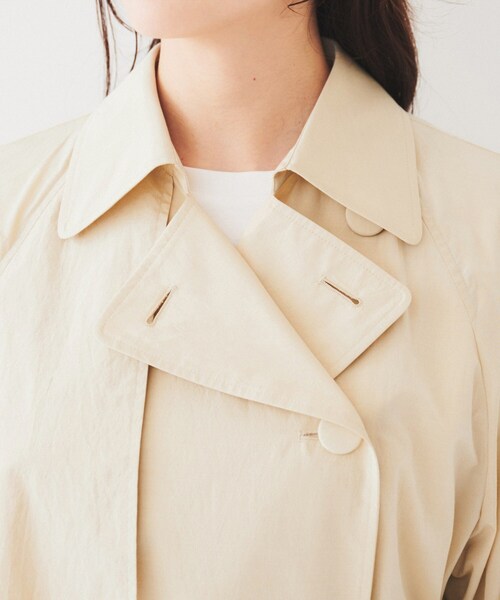 UNTITLED（アンタイトル）の「ライトコットン トレンチコート（トレンチコート・レディース・ライトベージュ/ピンク系・00/02/04/44/48）」の20枚目の写真