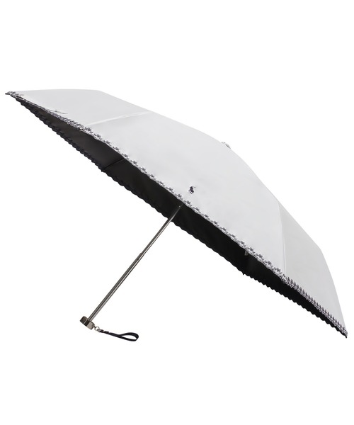 新品★ポロラルフローレン★チェック刺繍 晴雨兼用折りたたみ日傘 雨傘★ブルー白 POLO RALPH LAUREN(ポロ ラルフ ローレン)の 折りたたみ傘 通販