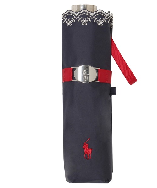 POLO RALPH LAUREN(ポロ ラルフ ローレン)の「【WEB限定】遮光100% 晴雨兼用 折りたたみ日傘 軽量 "裾刺繍 POLO" ポロ(折りたたみ傘・レディース・ダークブルー/オフホワイト/ブラック/キャメル・FREE)」の15枚目の写真