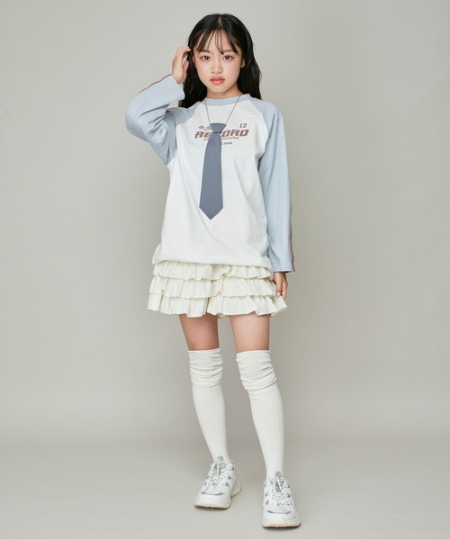 JENNI love(ジェニィラブ)の「チェーンネクタイ付きブラウス(シャツ/ブラウス・キッズ・グレー/オフホワイト/サックスブルー・130cm/140cm/150cm/160cm)」の20枚目の写真