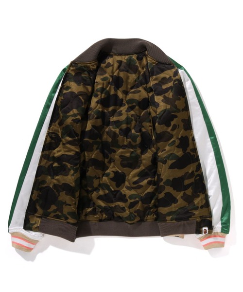 JAPANESE PEONY EMBROIDERY REVERSIBLE SOUVENIR JACKET（スカジャン