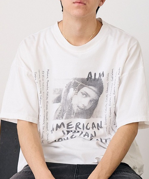 【新品】REMI RELIEF/レミレリーフMOUNTAIN RAMS T-SH REMI RELIEF/レミレリーフ HARD SP加工20/-天竺BIGサイズT