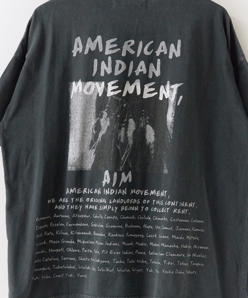 REMI RELIEF（レミレリーフ）の「REMI RELIEF/レミレリーフ HARD SP加工20/-天竺BIGサイズT(INDIAN) Tシャツ（Tシャツ/カットソー・メンズ・オフホワイト/ブラック・M/L/XL）」の21枚目の写真