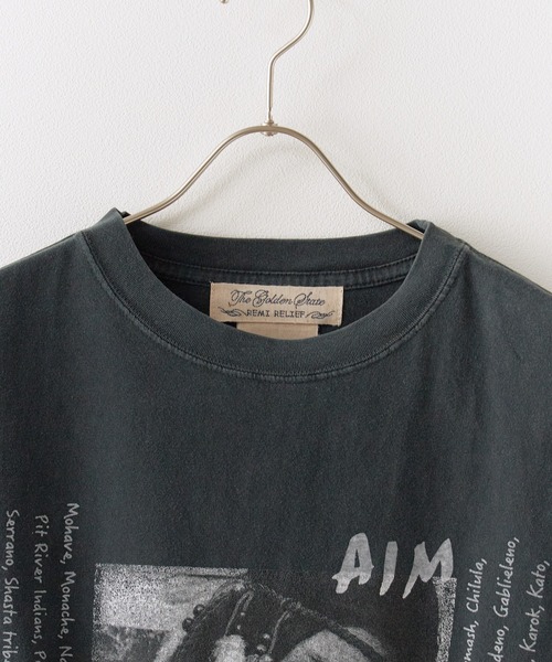 REMI RELIEF（レミレリーフ）の「REMI RELIEF/レミレリーフ HARD SP加工20/-天竺BIGサイズT(INDIAN) Tシャツ（Tシャツ/カットソー・メンズ・オフホワイト/ブラック・M/L/XL）」の15枚目の写真
