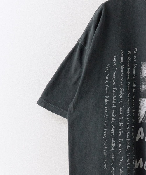 REMI RELIEF（レミレリーフ）の「REMI RELIEF/レミレリーフ HARD SP加工20/-天竺BIGサイズT(INDIAN) Tシャツ（Tシャツ/カットソー・メンズ・オフホワイト/ブラック・M/L/XL）」の16枚目の写真
