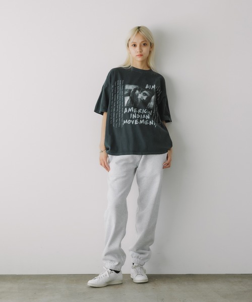 REMI RELIEF（レミレリーフ）の「REMI RELIEF/レミレリーフ HARD SP加工20/-天竺BIGサイズT(INDIAN) Tシャツ（Tシャツ/カットソー・メンズ・オフホワイト/ブラック・M/L/XL）」の10枚目の写真