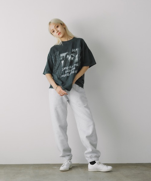 REMI RELIEF（レミレリーフ）の「REMI RELIEF/レミレリーフ HARD SP加工20/-天竺BIGサイズT(INDIAN) Tシャツ（Tシャツ/カットソー・メンズ・オフホワイト/ブラック・M/L/XL）」の11枚目の写真