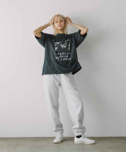 REMI RELIEF（レミレリーフ）の「REMI RELIEF/レミレリーフ HARD SP加工20/-天竺BIGサイズT(INDIAN) Tシャツ（Tシャツ/カットソー・メンズ・オフホワイト/ブラック・M/L/XL）」の12枚目の写真