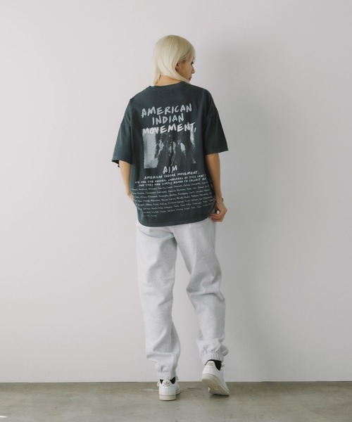 REMI RELIEF（レミレリーフ）の「REMI RELIEF/レミレリーフ HARD SP加工20/-天竺BIGサイズT(INDIAN) Tシャツ（Tシャツ/カットソー・メンズ・オフホワイト/ブラック・M/L/XL）」の14枚目の写真