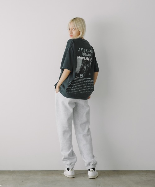 REMI RELIEF（レミレリーフ）の「REMI RELIEF/レミレリーフ HARD SP加工20/-天竺BIGサイズT(INDIAN) Tシャツ（Tシャツ/カットソー・メンズ・オフホワイト/ブラック・M/L/XL）」の13枚目の写真