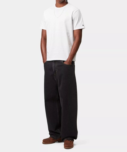 Carhartt WIP(カーハートダブリューアイピー)の「【Carhartt WIP】S/S BASE T-SHIRT I026264(Tシャツ/カットソー・メンズ・ブラック/ホワイト・M/L/XL)」の5枚目の写真