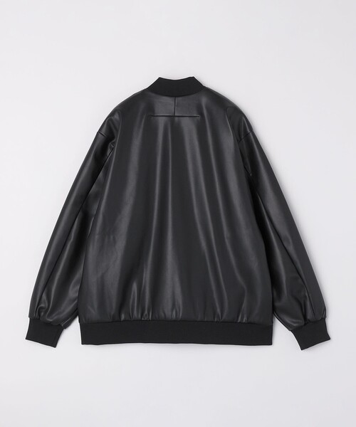 SHIPS Colors(シップス カラーズ)の「合成皮革 ボマー ジャケット◇(ブルゾン・メンズ・ブラック・X-LARGE/LARGE/MEDIUM)」の3枚目の写真