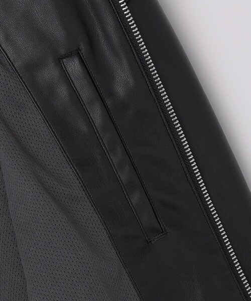 SHIPS Colors(シップス カラーズ)の「合成皮革 ボマー ジャケット◇(ブルゾン・メンズ・ブラック・X-LARGE/LARGE/MEDIUM)」の9枚目の写真