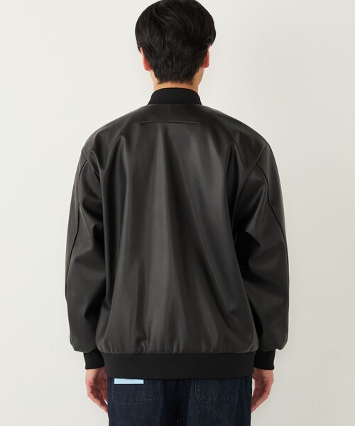 SHIPS Colors(シップス カラーズ)の「合成皮革 ボマー ジャケット◇(ブルゾン・メンズ・ブラック・X-LARGE/LARGE/MEDIUM)」の13枚目の写真
