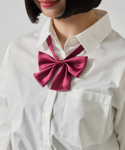 WEGO（ウィゴー）の「WEGO/ミニスクールリボン（蝶ネクタイ・レディース・ブラック/ネイビー/ブラウン/レッド/ピンク・FREE）」の5枚目の写真