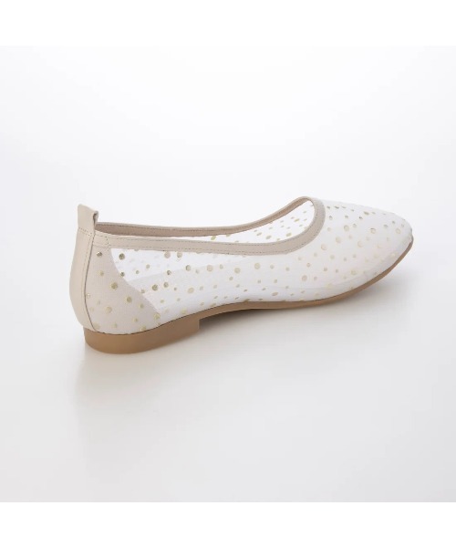 Launa lea(ラウナレア)の「ドットホイルチュールフラットパンプス(0598)(パンプス・レディース・シルバー/ブラック/ホワイト・22.5cm/23.0cm/23.5cm/24.0cm/24.5cm/25.0cm/22.0cm)」の12枚目の写真