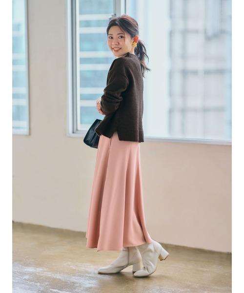 セール】ドレープセミフレアスカート 【低身長・小柄女性】（スカート