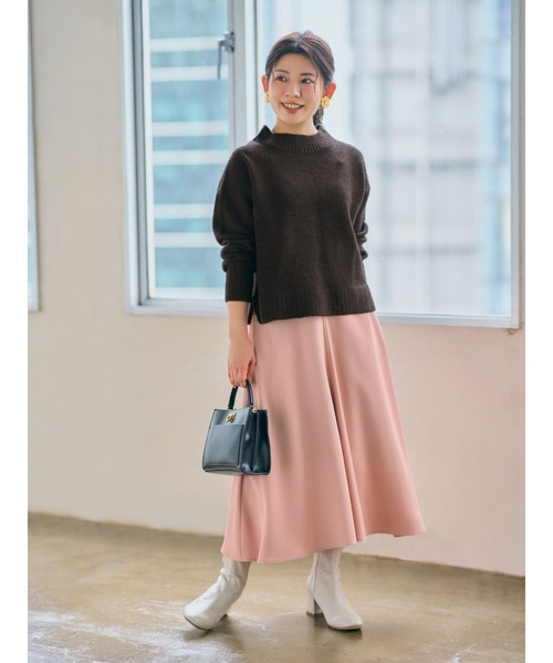 セール】ドレープセミフレアスカート 【低身長・小柄女性】（スカート