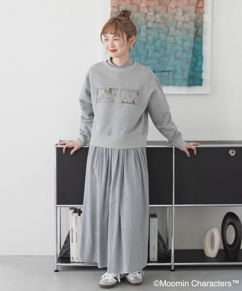 MOOMIN(ムーミン)の「Moomin コミック柄プリント裏毛プルオーバー(スウェット・レディース・ブラック/グレー系その他/ホワイト系その他・FREE)」の14枚目の写真