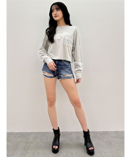 tシャツ GYDA×DC SK8star BUNNYショートロンT レディース GYDA×DC SK8star BUNNYショートロンT（Tシャツ/カットソー）｜DC