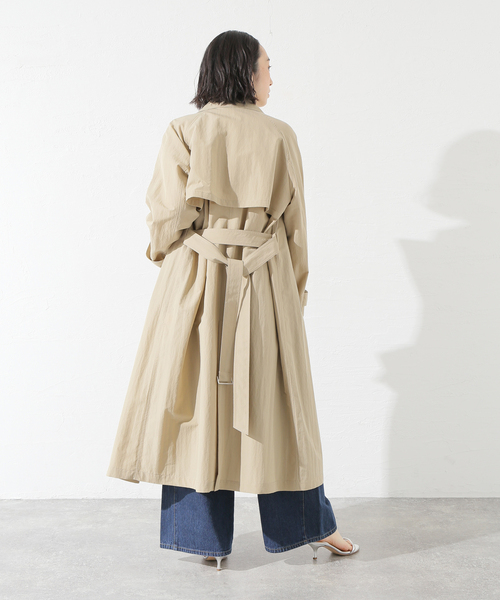 journal standard L'essage（ジャーナルスタンダードレサージュ）の「CO/POシングルトレンチコート（トレンチコート・レディース・ベージュ・FREE）」の17枚目の写真