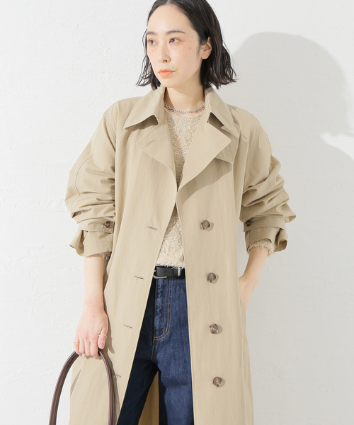 journal standard L'essage（ジャーナルスタンダードレサージュ）の「CO/POシングルトレンチコート（トレンチコート・レディース・ベージュ・FREE）」の18枚目の写真