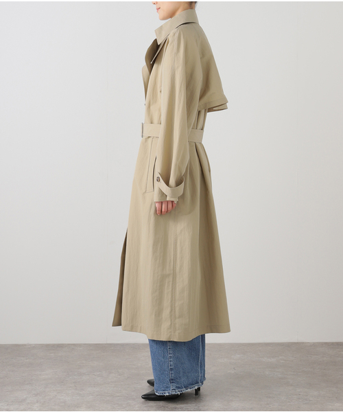 journal standard L'essage（ジャーナルスタンダードレサージュ）の「CO/POシングルトレンチコート（トレンチコート・レディース・ベージュ・FREE）」の2枚目の写真