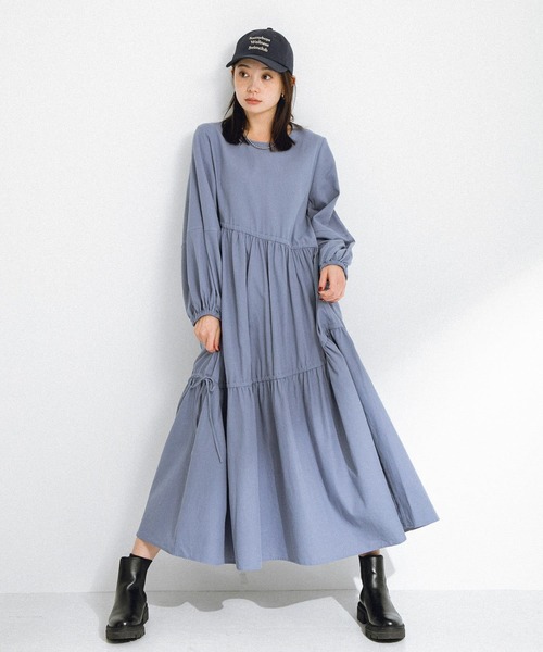 アシメティアードコットンワンピース（ワンピース）｜URBAN
