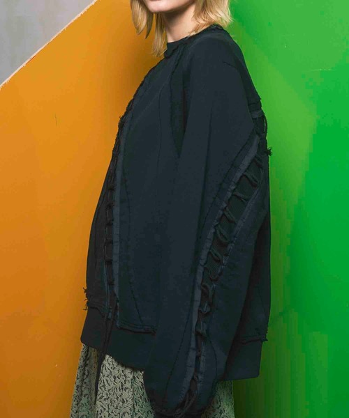 MAISON SPECIAL Alien Blouson/エイリアンブルゾン UNISEX》Prime-Over Lace-Up Alien Sweat Crew Neck Pullover