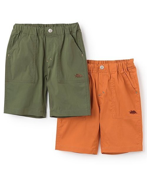 kladskap（クレードスコープ）の「【人気商品再入荷】【直営店で取り扱い無し】恐竜ワンポイント6分丈パンツ（その他パンツ・キッズ・カーキ/キャメル・130cm/120cm/100cm/110cm/90cm）」の6枚目の写真