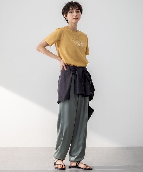 セール】【洗える】カラーロゴ Tシャツ（Tシャツ/カットソー）｜23区