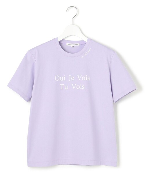 23区（ニジュウサンク）の「【洗える】カラーロゴ Tシャツ（Tシャツ/カットソー・レディース・ホワイト系/ライラック系/グレー系/イエロー系・40/38）」の11枚目の写真