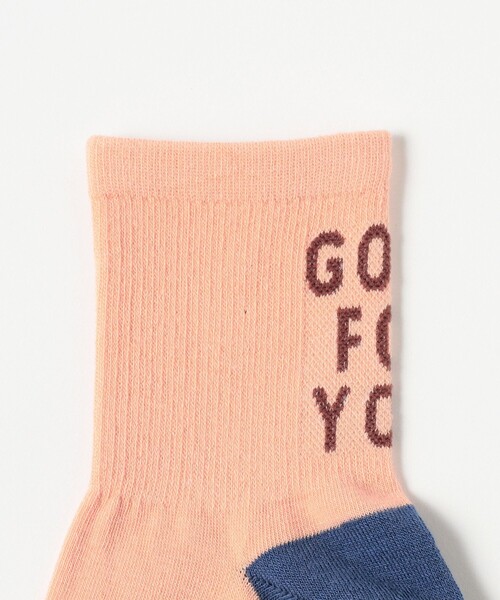 B:MING by BEAMS（ビーミングバイビームス）の「バックロゴ ソックス 2025（13~21cm）（ソックス/靴下・キッズ・オレンジ系その他/サックスブルー・M 16-18cm/L 19-21㎝/S 13-15cm）」の3枚目の写真