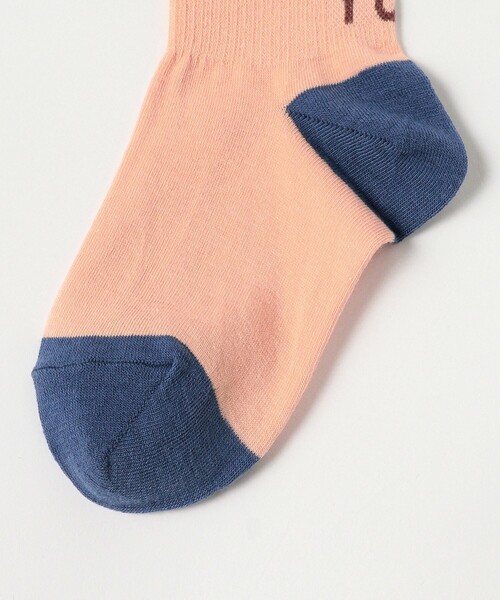 B:MING by BEAMS（ビーミングバイビームス）の「バックロゴ ソックス 2025（13~21cm）（ソックス/靴下・キッズ・オレンジ系その他/サックスブルー・M 16-18cm/L 19-21㎝/S 13-15cm）」の4枚目の写真