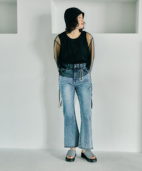 LEPSIM(レプシィム)の「厚底ニットサンダル 290447(サンダル・レディース・シルバー/ブラック/アイボリー・LARGE/MEDIUM)」の15枚目の写真