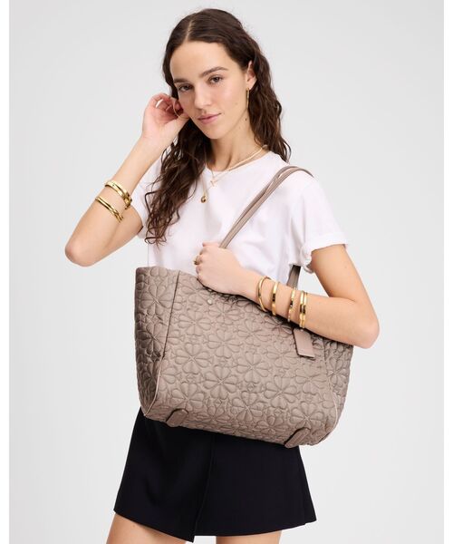 ティリー キルテッド ミディアム トート（トートバッグ）｜kate spade