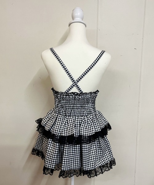 MA*RS(アメーバーマーズ)の「ハイウエストスピンドルボリュームスカパン(スカート・レディース・ブラック×ホワイト/ブラック/グレー/レッド/ホワイト×ブラック・FREE)」の14枚目の写真