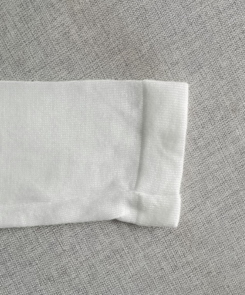 Miniministore(ミニミニストア)の「チョーカー風 無地 薄手 肩出しトップス(Tシャツ/カットソー・レディース・ブラック/ホワイト・FREE)」の17枚目の写真