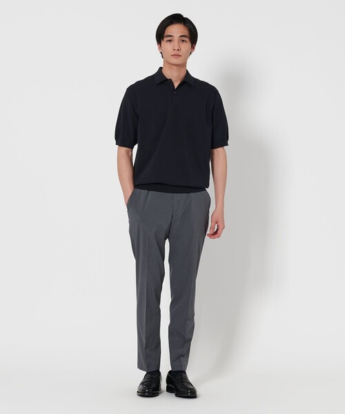 人気海外ブランドアイテム｜ファッション通販 ショートスリーブ ーウォッシャブル COZY UA ニットポロシャツ トップス