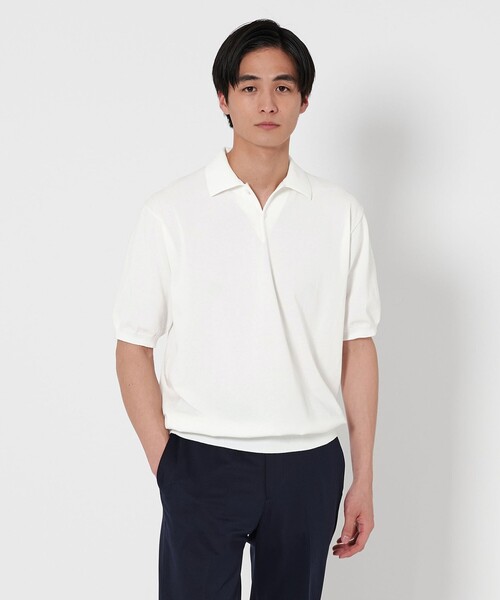 コットン ポリエステル ショートスリーブ　ニット ポロシャツ UNITED ARROWS LTD. OUTLET｜コットン ポリエステル ショート