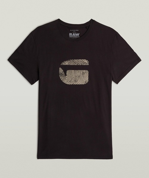 送料込★G-Star★Finger Print Burger Tシャツ Finger Print Burger T-Shirt | ブラック | G-STAR® JP
