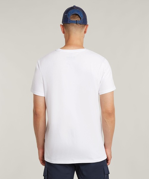 G-STAR（ジースター）の「Finger Print Burger T-Shirt/バーガーブランドロゴTシャツ（Tシャツ/カットソー・メンズ・ダークブラック/ダークブルー/ホワイト・LARGE/MEDIUM/SMALL/X-LARGE/X-SMALL）」の11枚目の写真