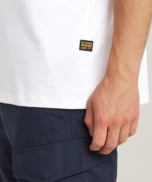 G-STAR（ジースター）の「Finger Print Burger T-Shirt/バーガーブランドロゴTシャツ（Tシャツ/カットソー・メンズ・ダークブラック/ダークブルー/ホワイト・LARGE/MEDIUM/SMALL/X-LARGE/X-SMALL）」の14枚目の写真